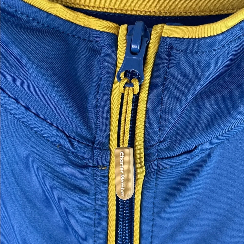 Disney Blue and Yellow Mickey Track Jacket Size XL